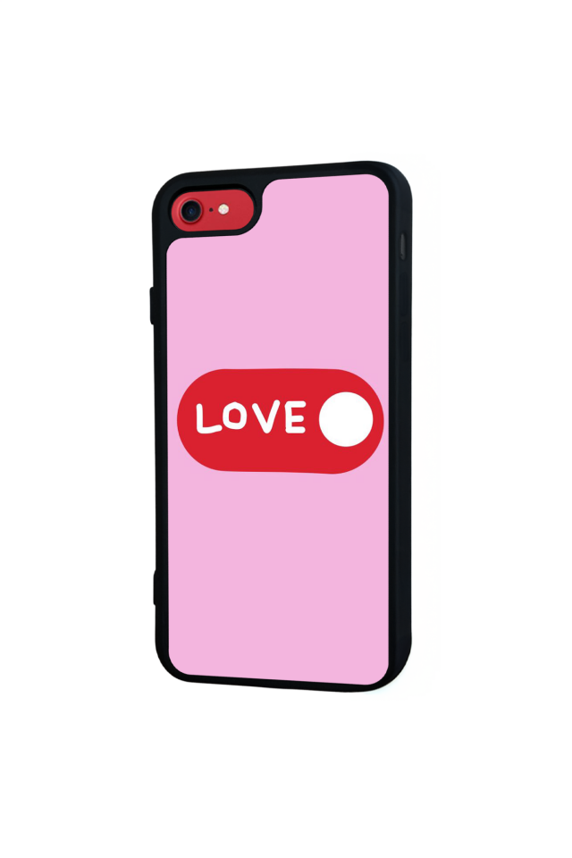 iPhone 8 Uyumlu Kalp Love Tasarımlı Glossy Premium Kılıf