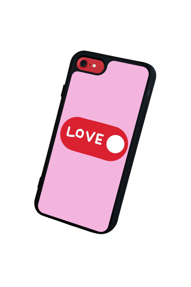 iPhone 8 Uyumlu Kalp Love Tasarımlı Glossy Premium Kılıf