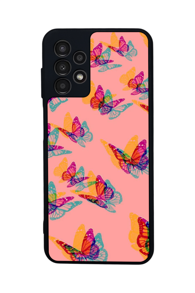 Samsung Galaxy A23 Uyumlu Kelebek Tasarımlı Glossy Premium Kılıf