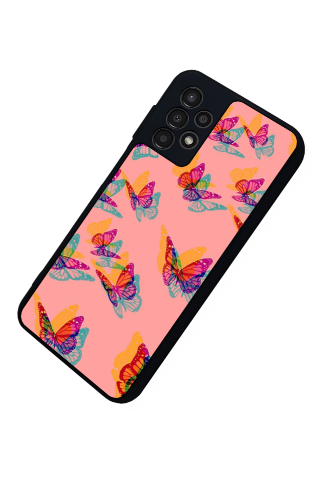 Samsung Galaxy A23 Uyumlu Kelebek Tasarımlı Glossy Premium Kılıf