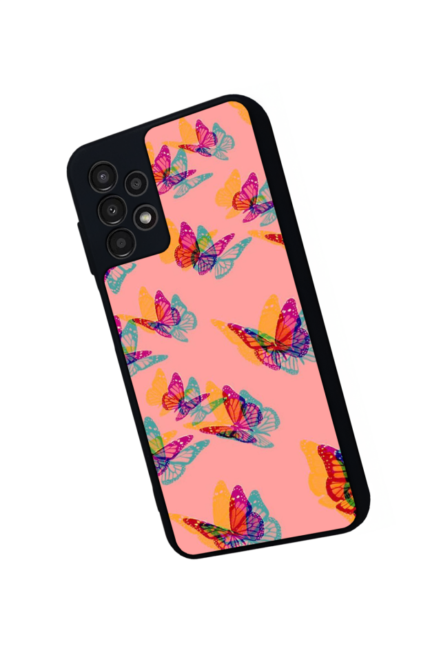 Samsung Galaxy A23 Uyumlu Kelebek Tasarımlı Glossy Premium Kılıf