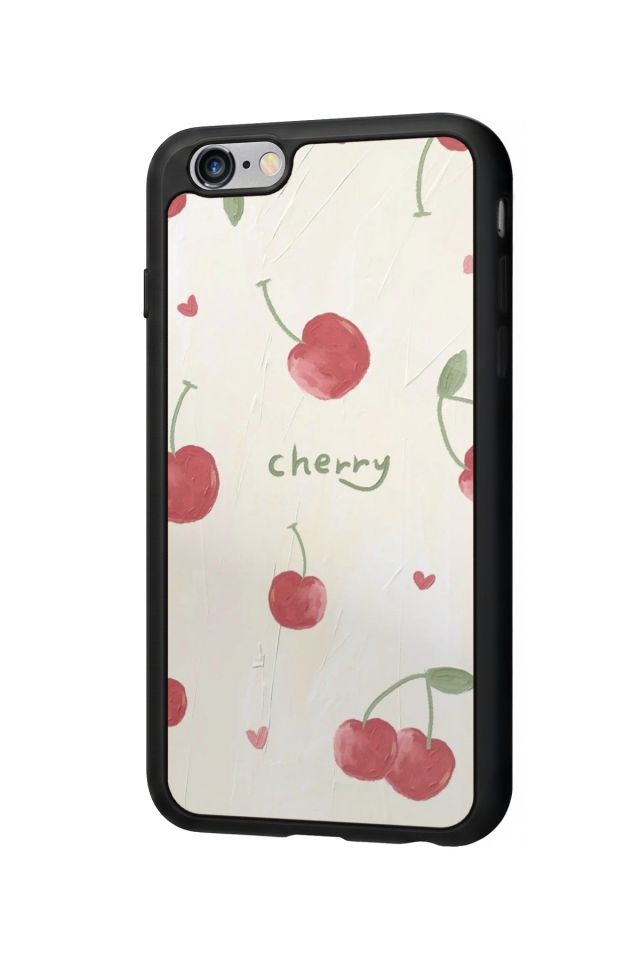 iPhone 6s Plus Uyumlu Kiraz Tasarımlı Glossy Premium Kılıf
