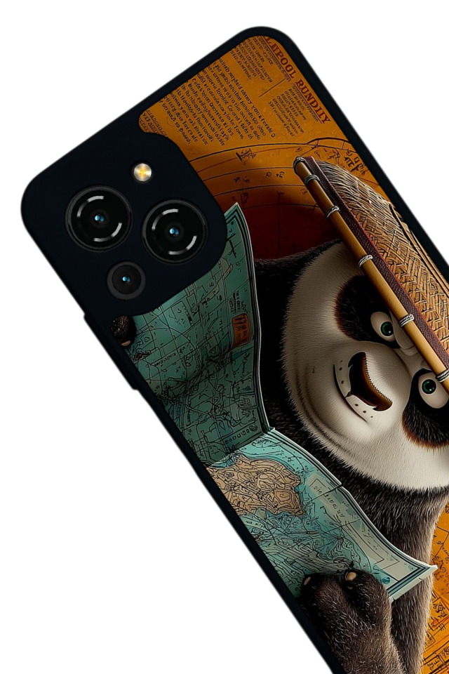 Reeder S23 Pro Max Uyumlu Kung Fu Panda Tasarımlı Glossy Premium Kılıf
