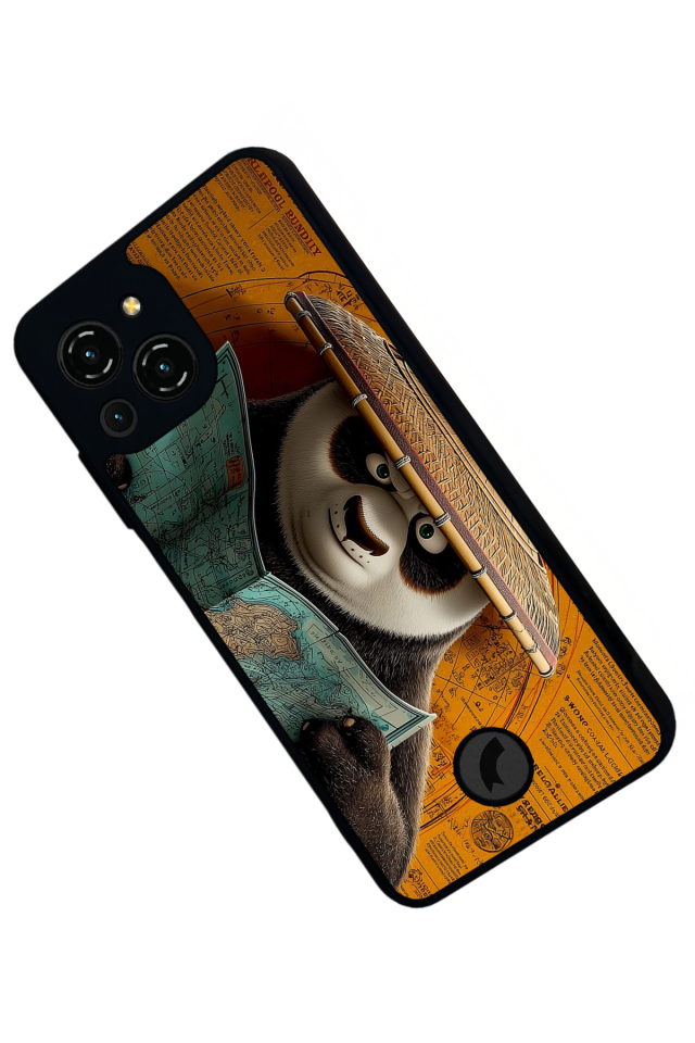 Reeder S23 Pro Max Uyumlu Kung Fu Panda Tasarımlı Glossy Premium Kılıf