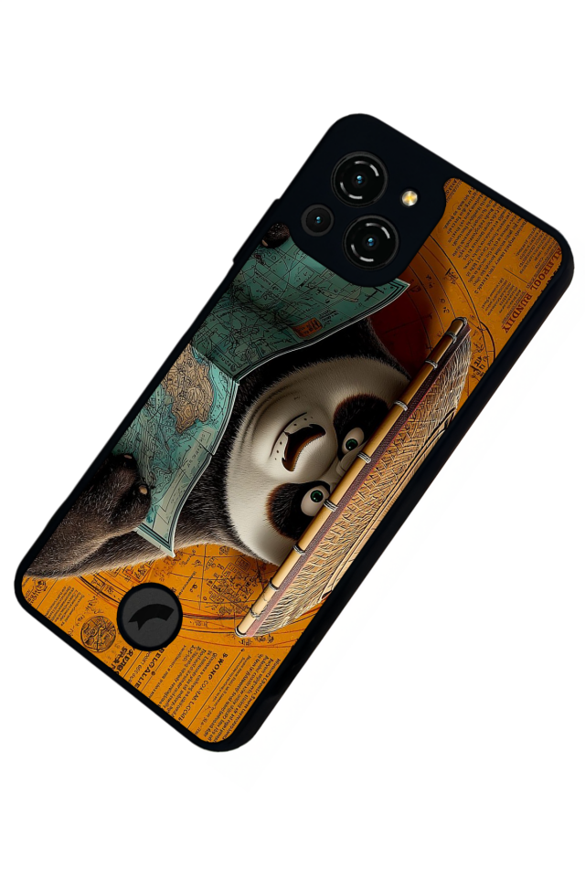 Reeder S23 Pro Max Uyumlu Kung Fu Panda Tasarımlı Glossy Premium Kılıf