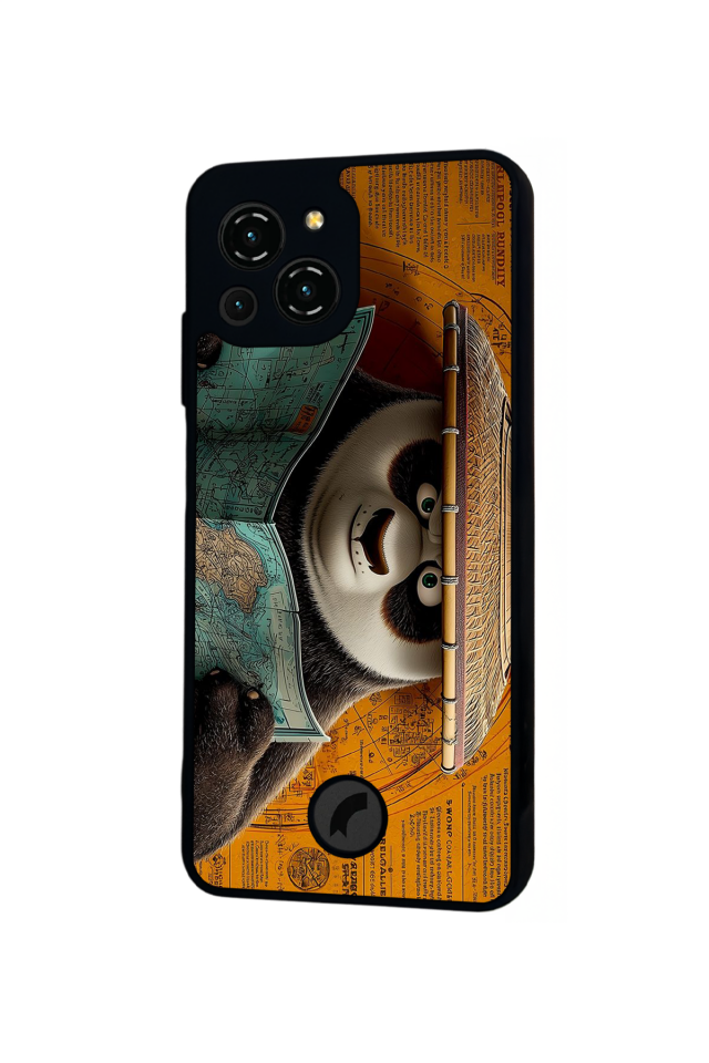 Reeder S23 Pro Max Uyumlu Kung Fu Panda Tasarımlı Glossy Premium Kılıf