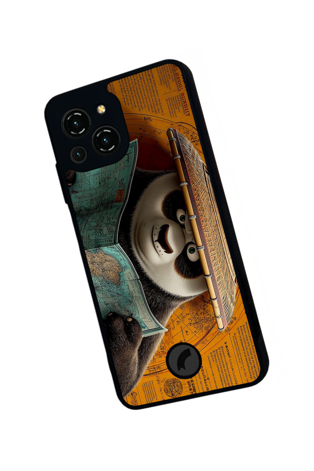Reeder S23 Pro Max Uyumlu Kung Fu Panda Tasarımlı Glossy Premium Kılıf