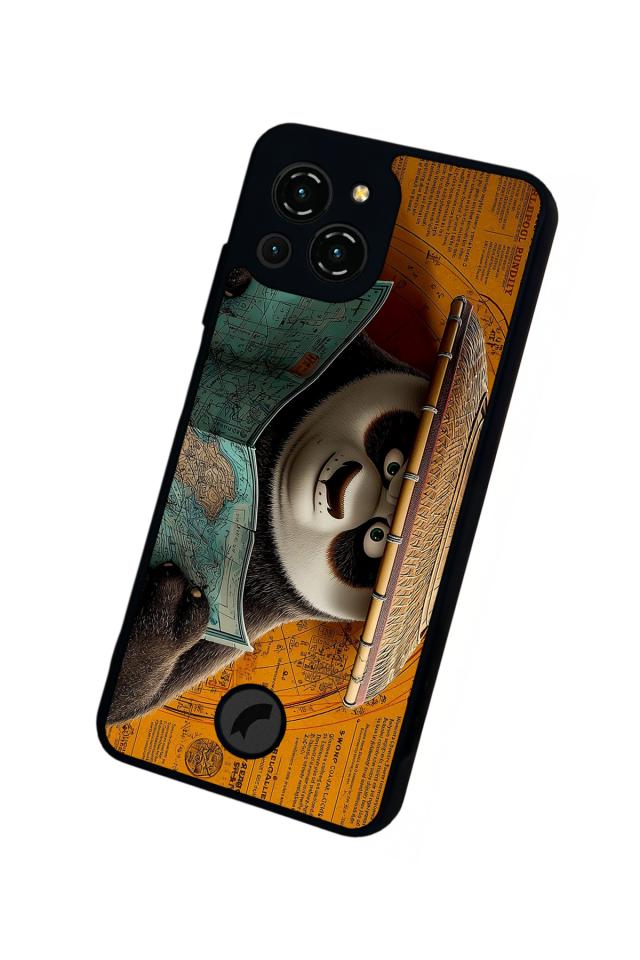 Reeder S23 Pro Max Uyumlu Kung Fu Panda Tasarımlı Glossy Premium Kılıf