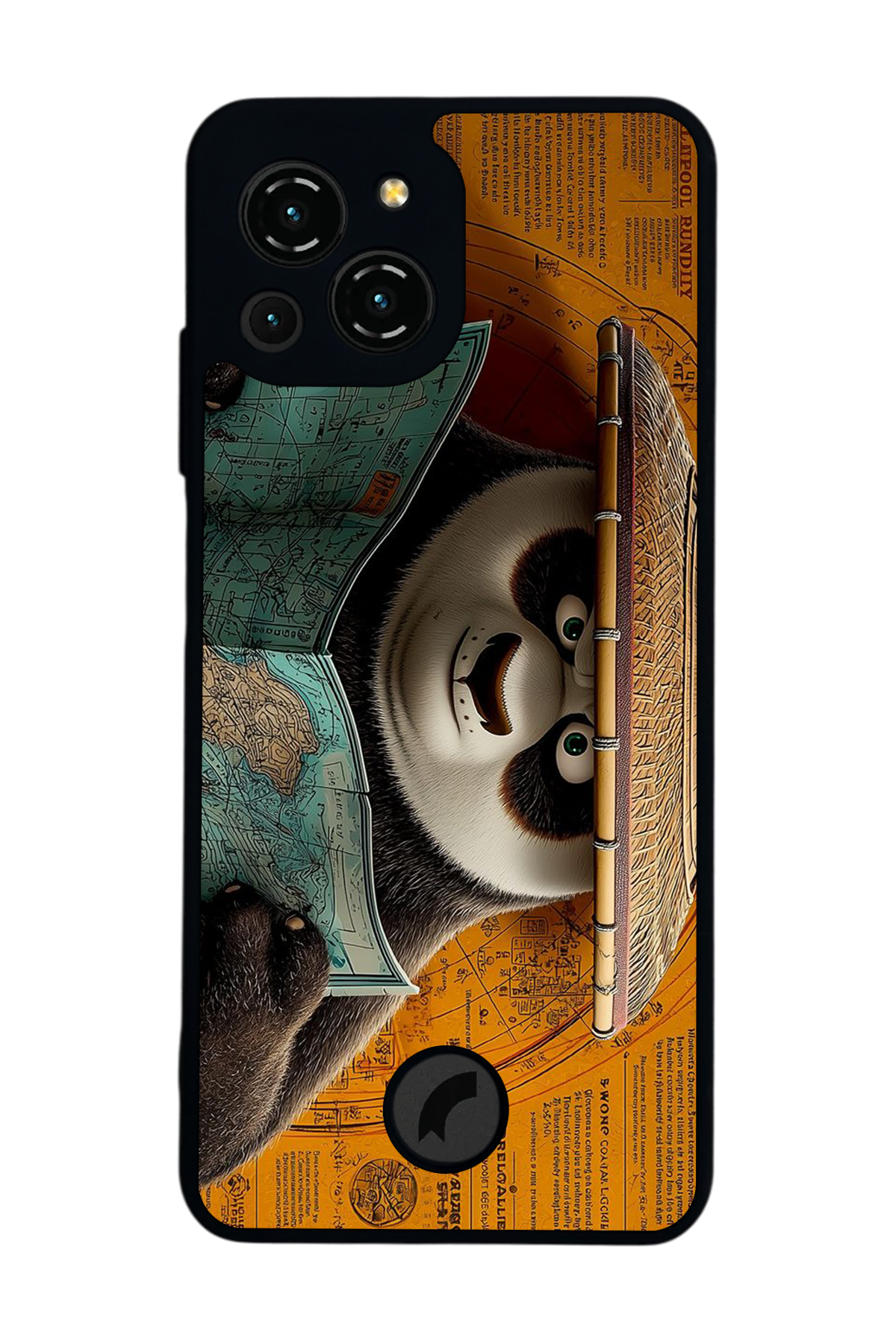 Reeder S23 Pro Max Uyumlu Kung Fu Panda Tasarımlı Glossy Premium Kılıf