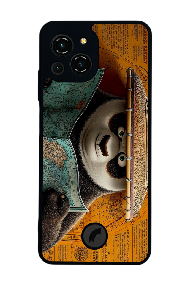 Reeder S23 Pro Max Uyumlu Kung Fu Panda Tasarımlı Glossy Premium Kılıf