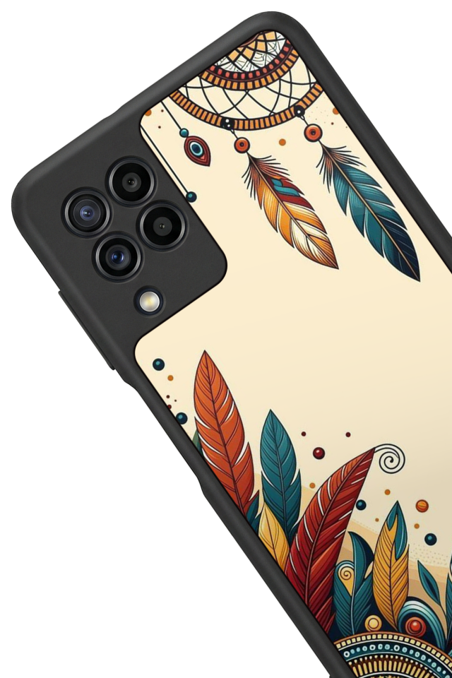 Samsung Galaxy M32 Uyumlu Mandala Tasarımlı Glossy Premium Kılıf