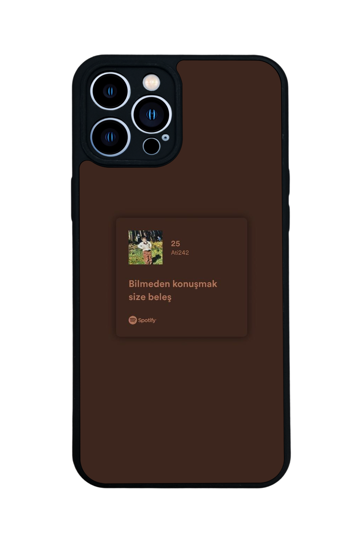 iPhone 12 Pro Max Uyumlu Sarki Sozleri Tasarımlı Glossy Premium Kılıf