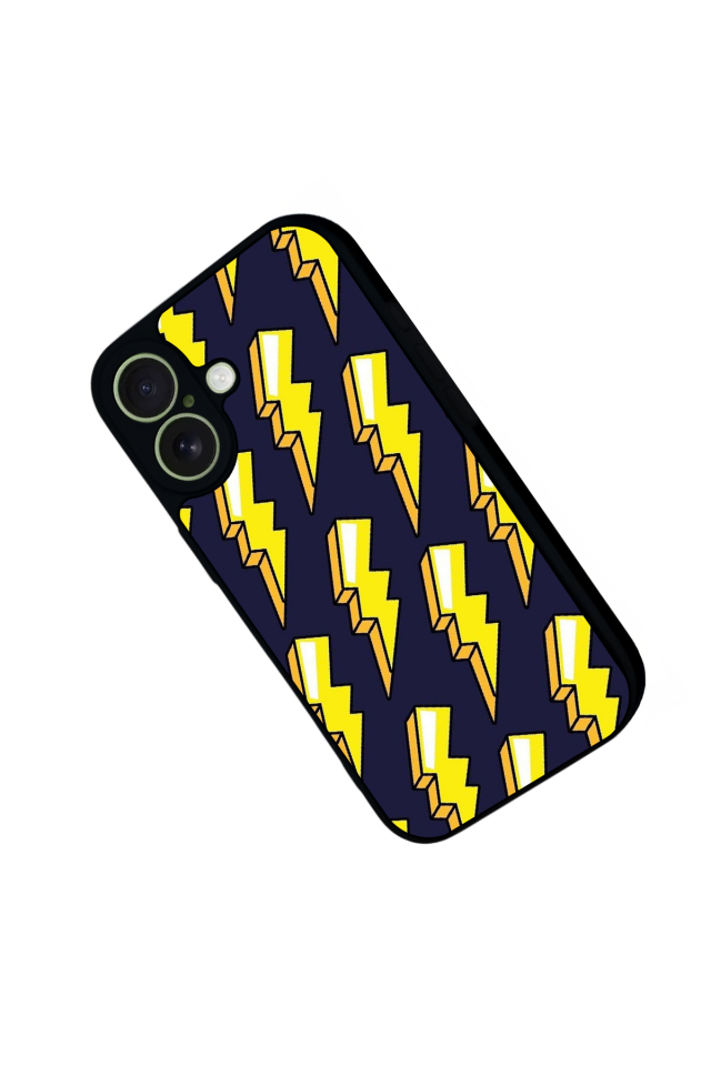 iPhone 17 Uyumlu Simsek Tasarımlı Glossy Premium Kılıf