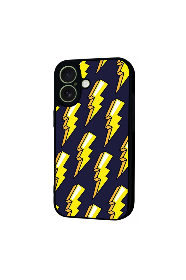 iPhone 17 Uyumlu Simsek Tasarımlı Glossy Premium Kılıf