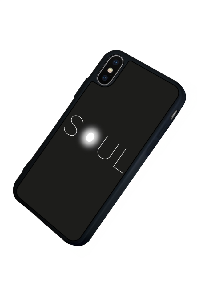 iPhone X/ XS Uyumlu SOUL Tasarımlı Glossy Premium Kılıf