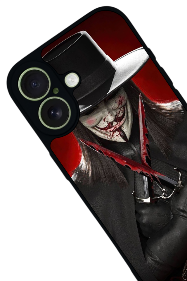 iPhone 17 Uyumlu Vendetta Tasarımlı Glossy Premium Kılıf