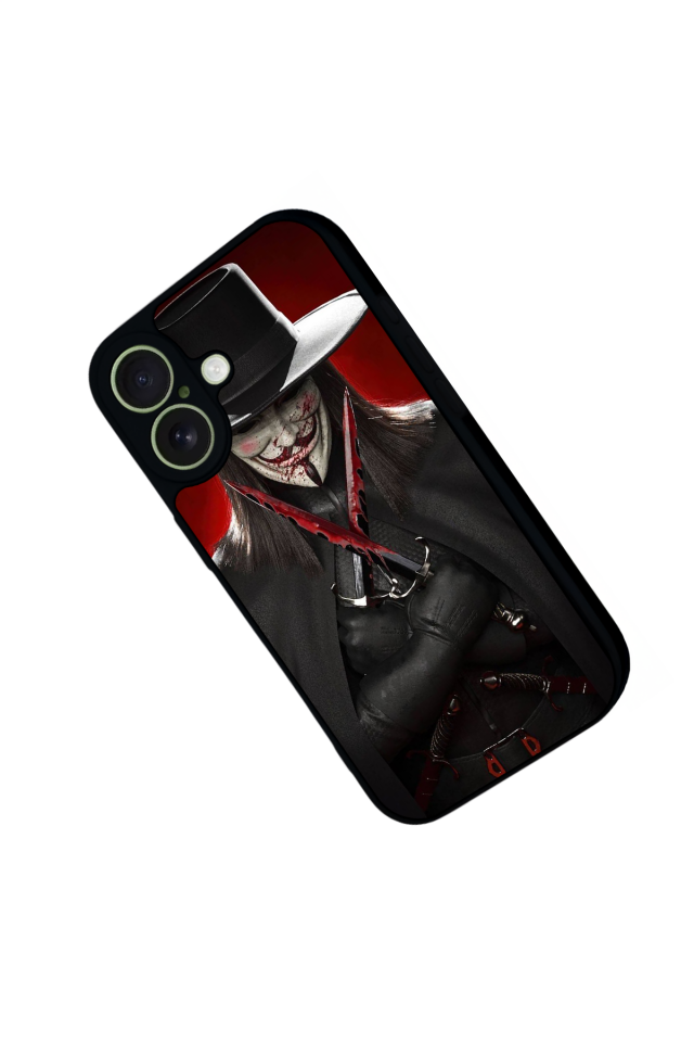 iPhone 17 Uyumlu Vendetta Tasarımlı Glossy Premium Kılıf