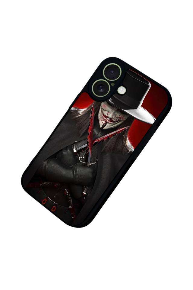 iPhone 17 Uyumlu Vendetta Tasarımlı Glossy Premium Kılıf