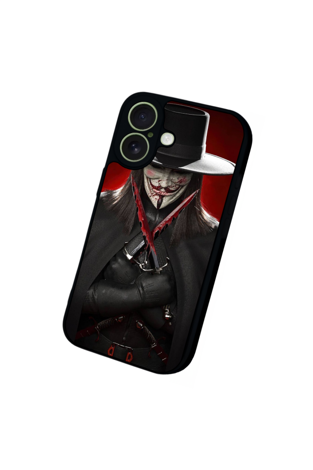 iPhone 17 Uyumlu Vendetta Tasarımlı Glossy Premium Kılıf