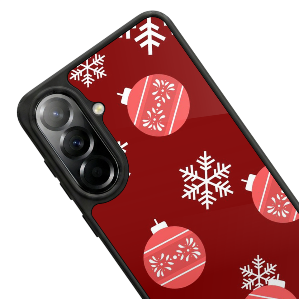 Samsung Galaxy A37 Uyumlu Yilbasi Christmas Tasarımlı Glossy Premium Kılıf