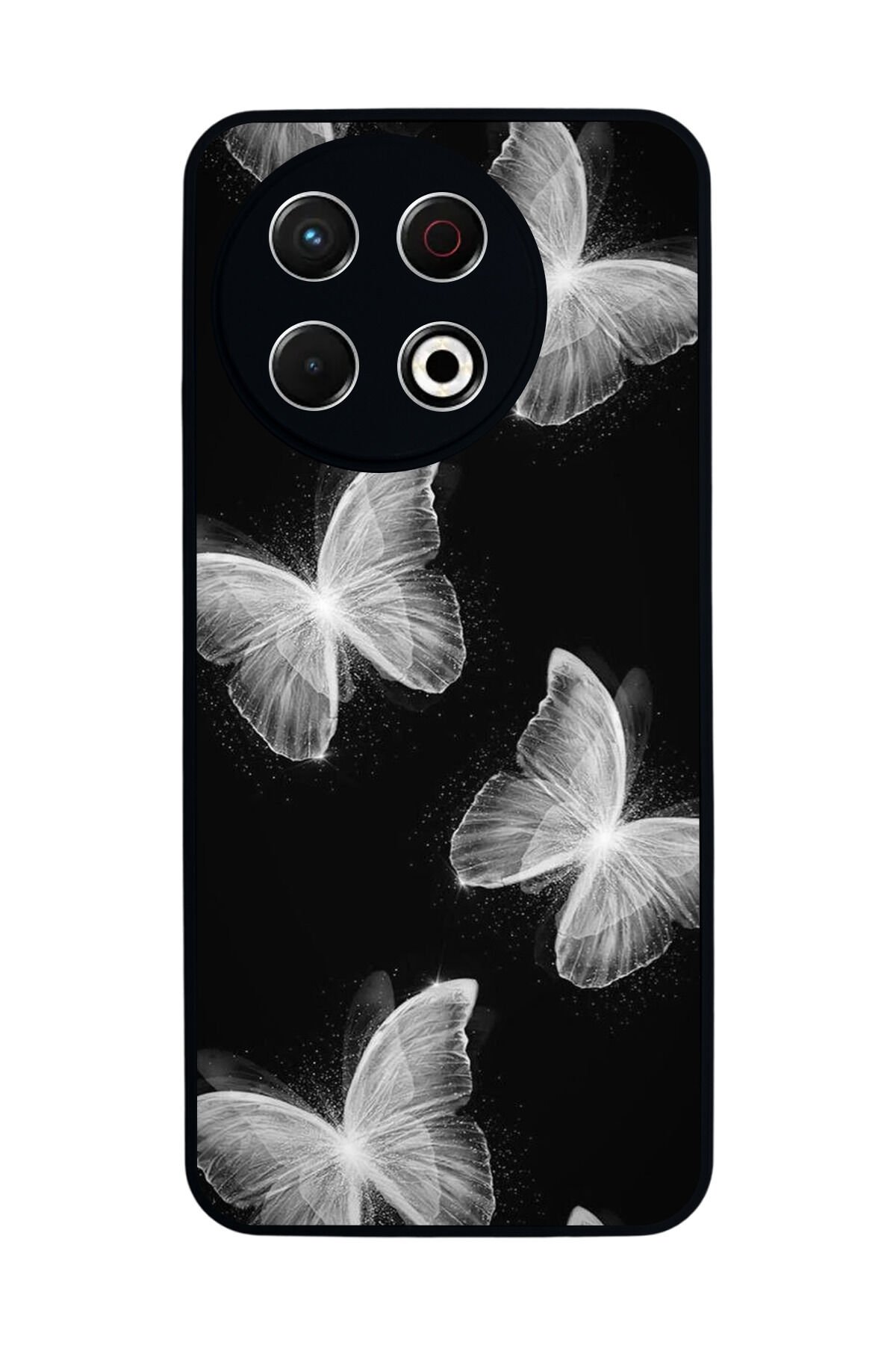Tecno Spark 30 Pro Uyumlu Kelebek Tasarımlı Glossy Premium Kılıf