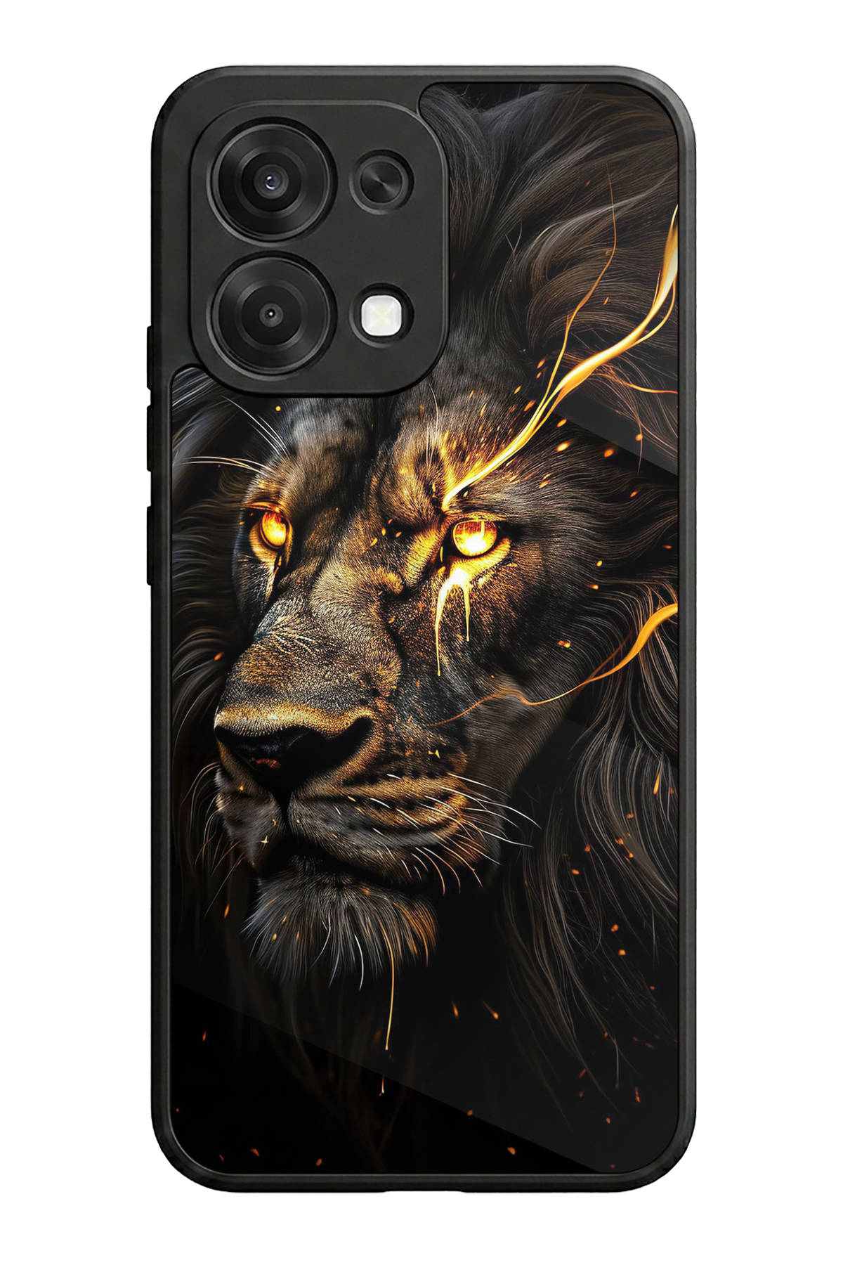 Oppo A6 Pro Uyumlu Aslan Tasarımlı Glossy Premium Kılıf