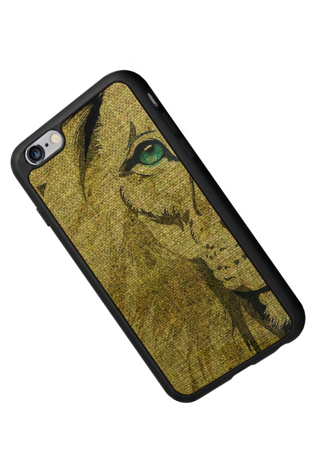 iPhone 6 Plus Uyumlu Aslan Tasarımlı Glossy Premium Kılıf