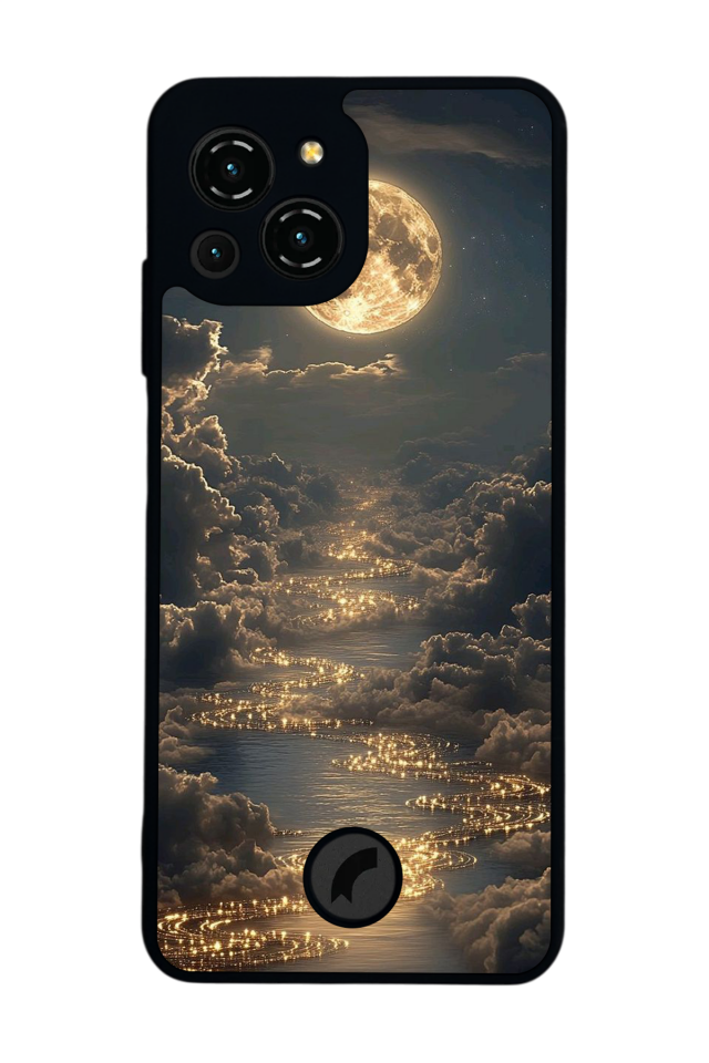 Reeder S23 Pro Max Uyumlu Ay Tasarımlı Glossy Premium Kılıf