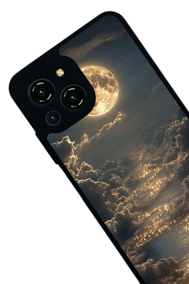 Reeder S23 Pro Max Uyumlu Ay Tasarımlı Glossy Premium Kılıf