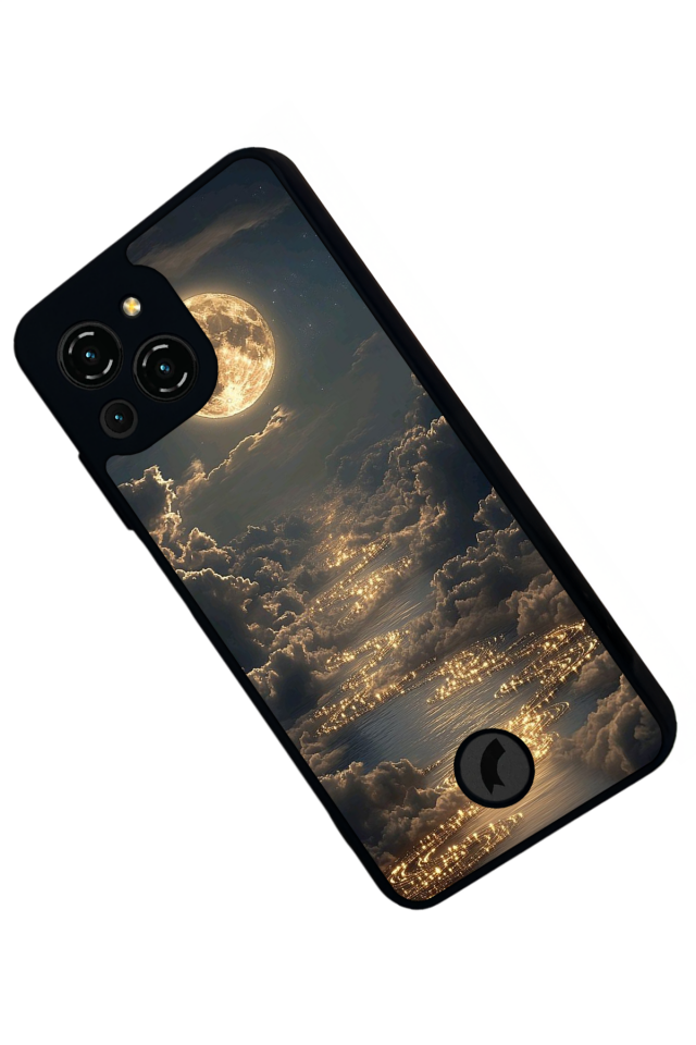 Reeder S23 Pro Max Uyumlu Ay Tasarımlı Glossy Premium Kılıf