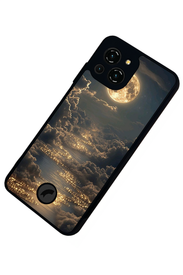 Reeder S23 Pro Max Uyumlu Ay Tasarımlı Glossy Premium Kılıf