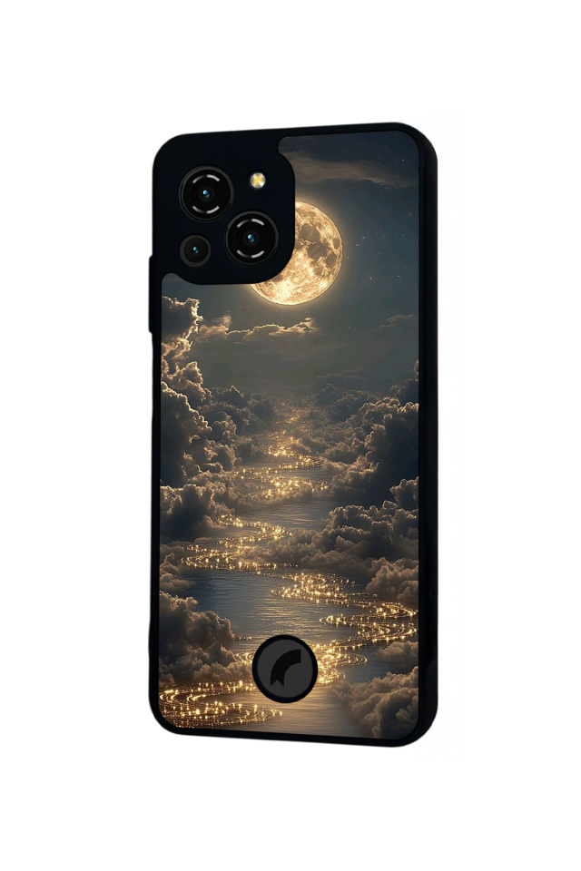 Reeder S23 Pro Max Uyumlu Ay Tasarımlı Glossy Premium Kılıf