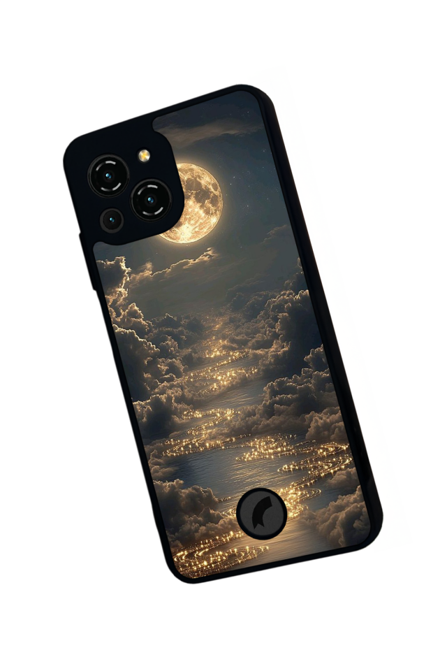 Reeder S23 Pro Max Uyumlu Ay Tasarımlı Glossy Premium Kılıf