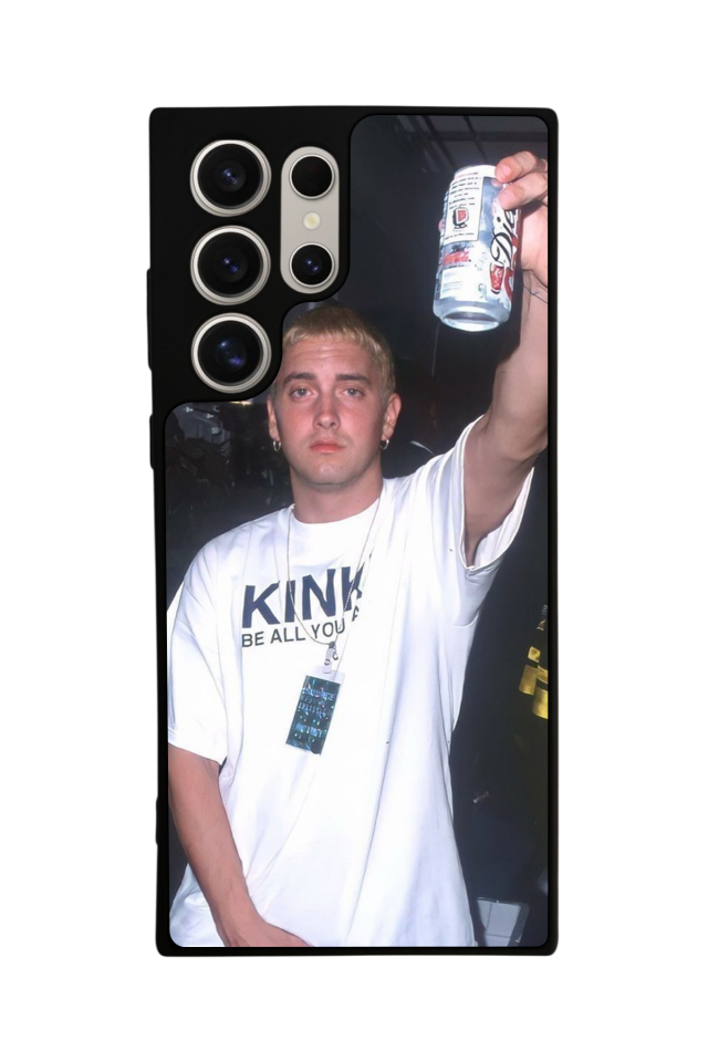 Samsung Galaxy S23 Ultra Uyumlu Eminem Tasarımlı Glossy Premium Kılıf