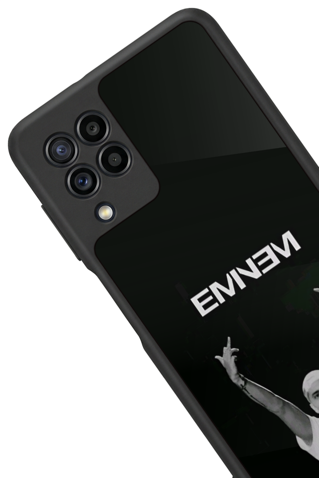 Samsung Galaxy M22 Uyumlu Eminem Tasarımlı Glossy Premium Kılıf