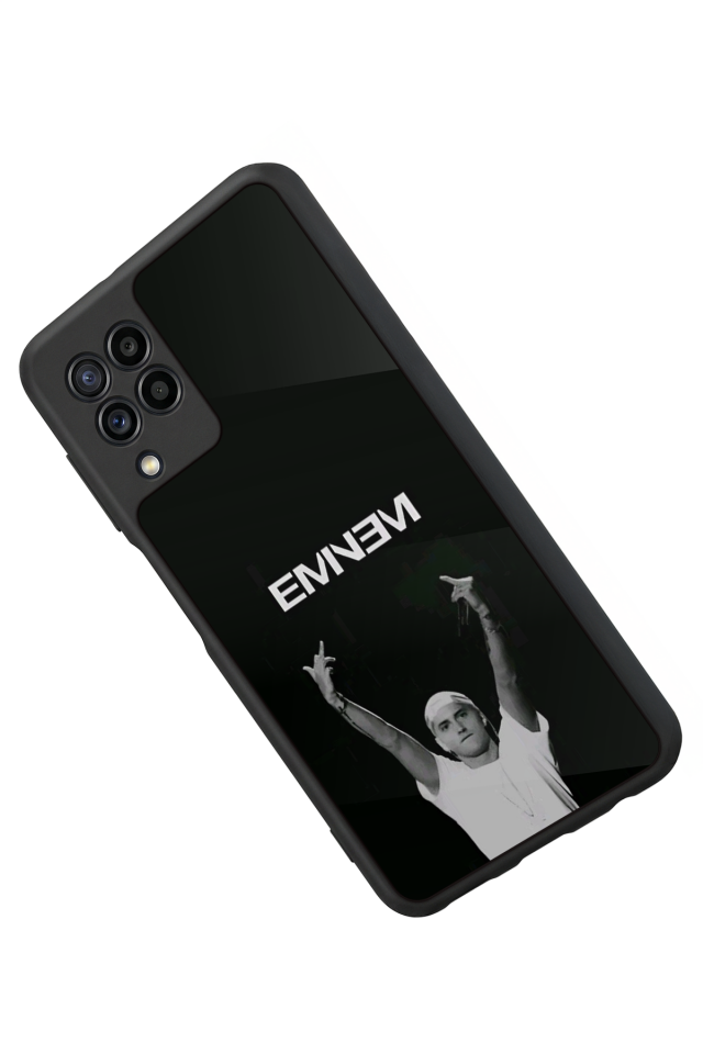 Samsung Galaxy M22 Uyumlu Eminem Tasarımlı Glossy Premium Kılıf