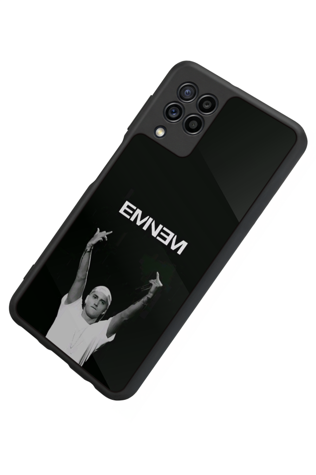 Samsung Galaxy M22 Uyumlu Eminem Tasarımlı Glossy Premium Kılıf