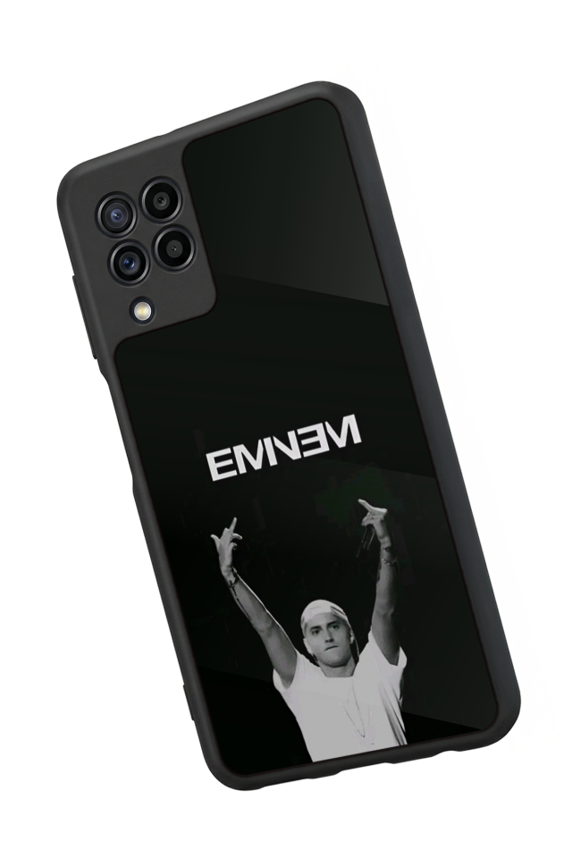 Samsung Galaxy M22 Uyumlu Eminem Tasarımlı Glossy Premium Kılıf