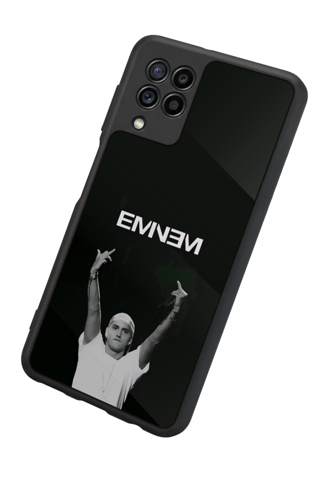 Samsung Galaxy M22 Uyumlu Eminem Tasarımlı Glossy Premium Kılıf