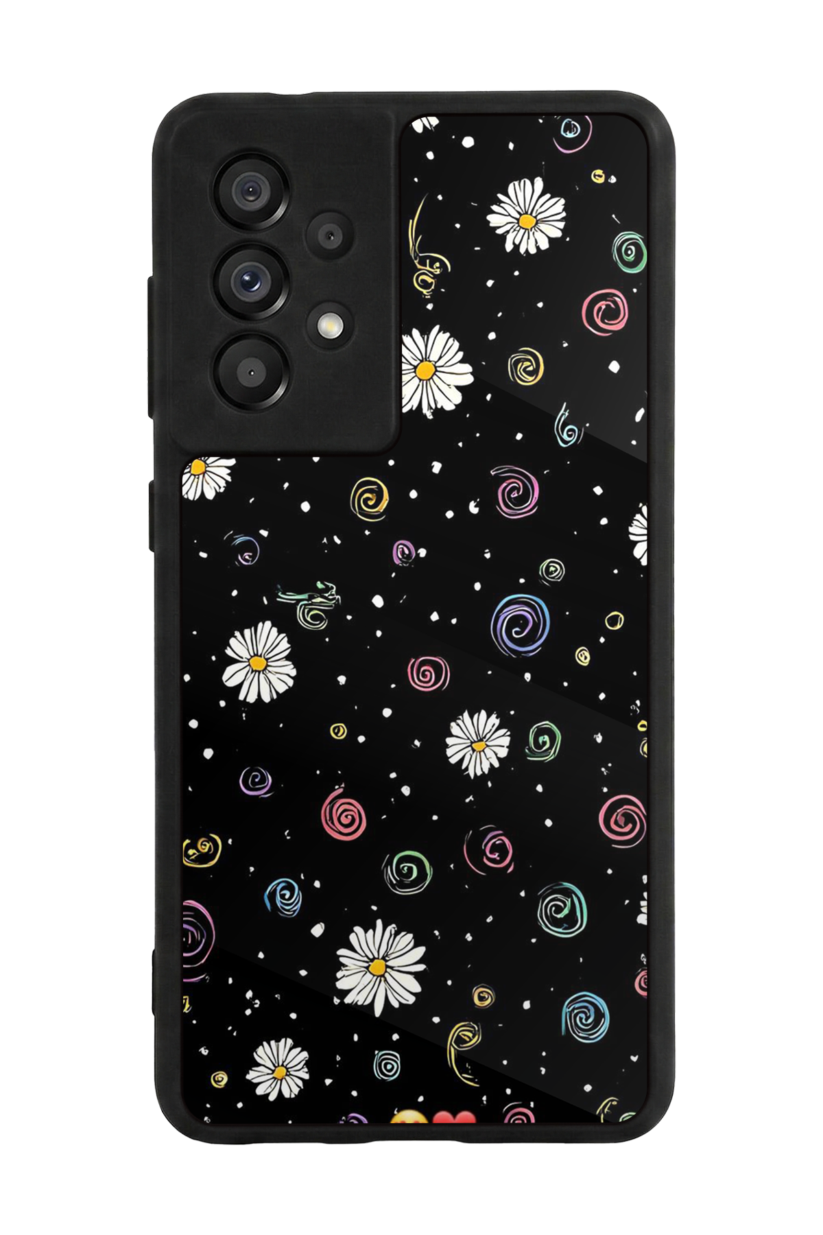 Samsung Galaxy A73 Uyumlu Floral Tasarımlı Glossy Premium Kılıf