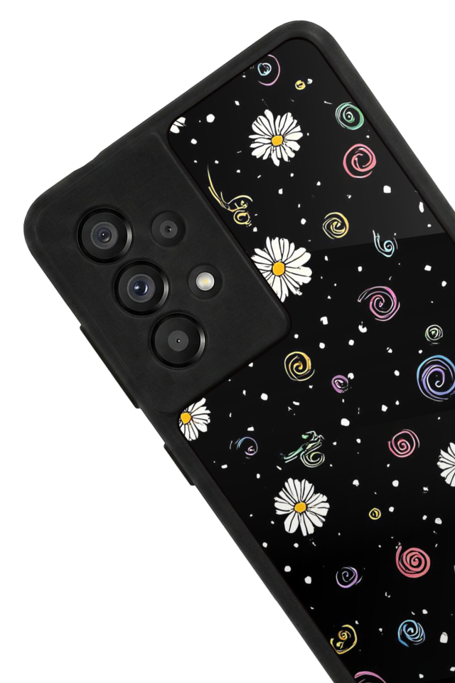 Samsung Galaxy A73 Uyumlu Floral Tasarımlı Glossy Premium Kılıf