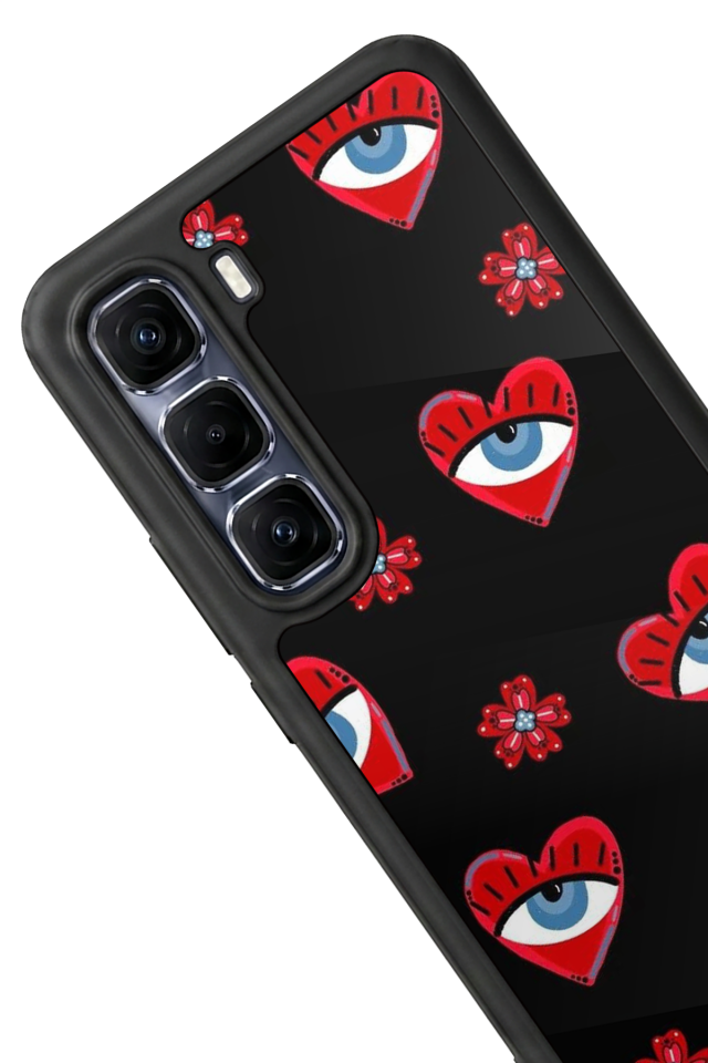 Infinix Hot 60 Pro Plus Uyumlu Göz Tasarımlı Glossy Premium Kılıf