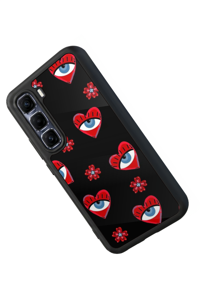 Infinix Hot 60 Pro Plus Uyumlu Göz Tasarımlı Glossy Premium Kılıf