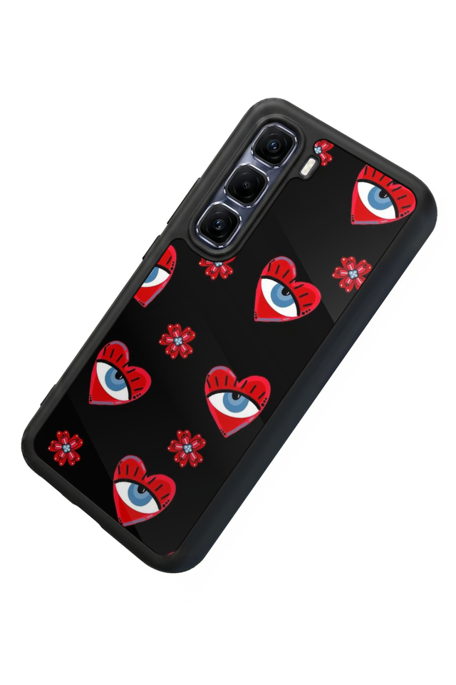 Infinix Hot 60 Pro Plus Uyumlu Göz Tasarımlı Glossy Premium Kılıf