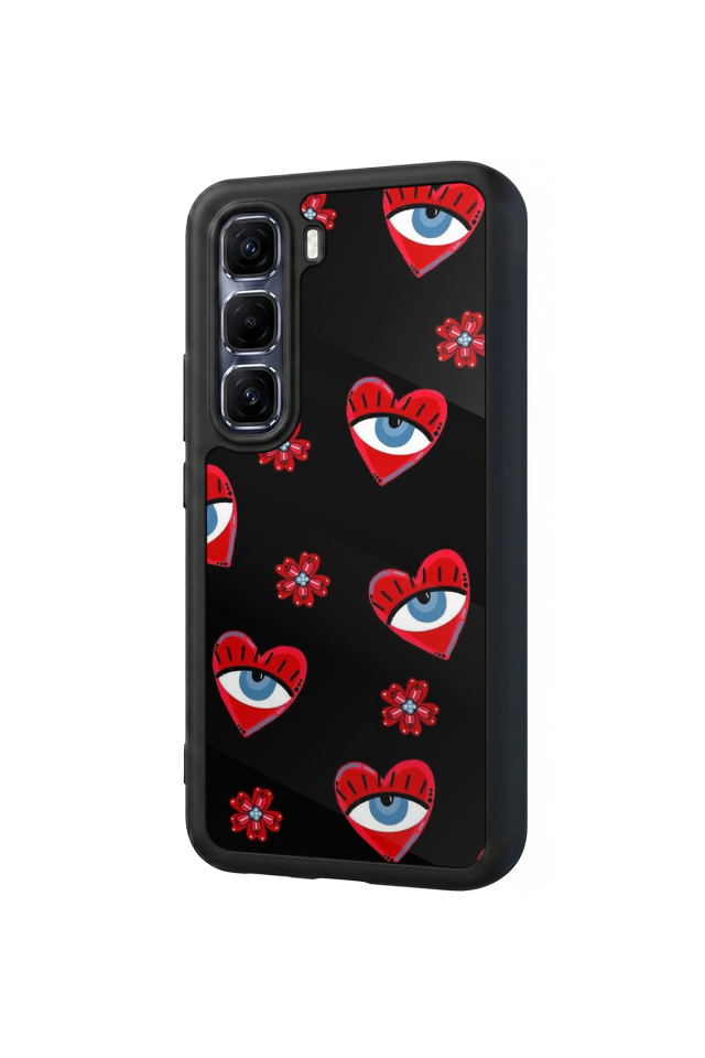 Infinix Hot 60 Pro Plus Uyumlu Göz Tasarımlı Glossy Premium Kılıf
