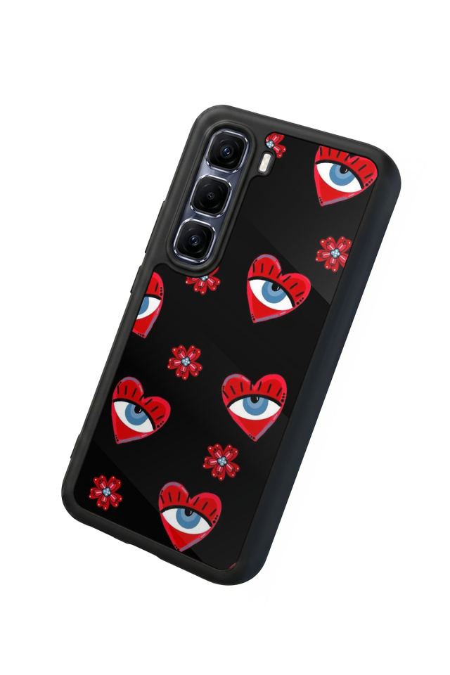 Infinix Hot 60 Pro Plus Uyumlu Göz Tasarımlı Glossy Premium Kılıf