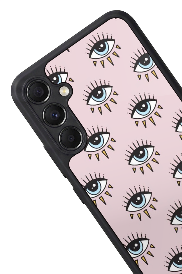 Samsung Galaxy A34 Uyumlu Göz Tasarımlı Glossy Premium Kılıf