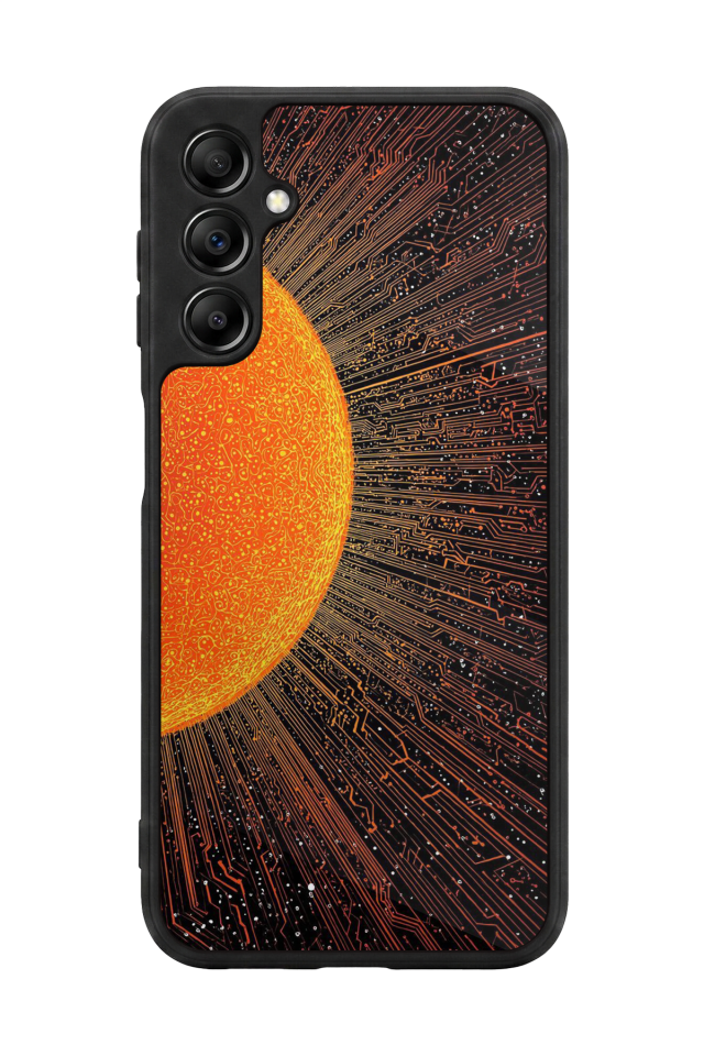 Samsung Galaxy A14 Uyumlu Güneş Tasarımlı Glossy Premium Kılıf