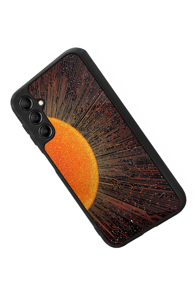 Samsung Galaxy A14 Uyumlu Güneş Tasarımlı Glossy Premium Kılıf