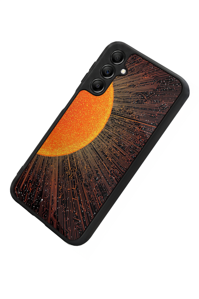 Samsung Galaxy A14 Uyumlu Güneş Tasarımlı Glossy Premium Kılıf